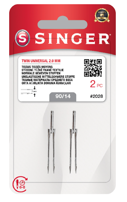Singer Çift İğne 2mm (90/14) 2028