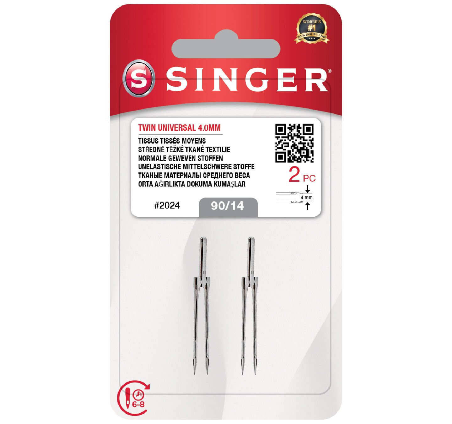 Singer Çift İğne 4mm ( 90/14) 2024