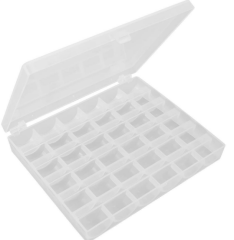 Ev Tipi Aile Dikiş Makinesi 36 lı Şeffaf Masura Saklama Kutusu