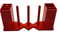 Dikiş Makinesi Mıknatıslı Masura Koyma Aparatı 3'lü Çift Kutulu Kırmızı